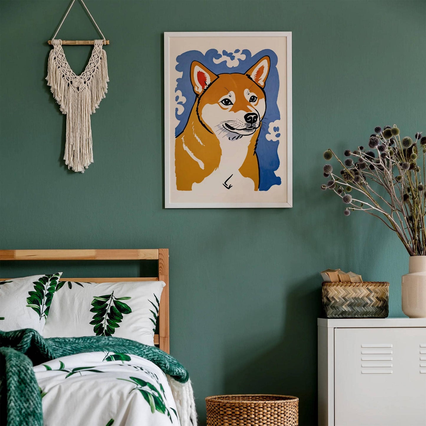 Cute Shiba Dog Art Print - HypeSheriff