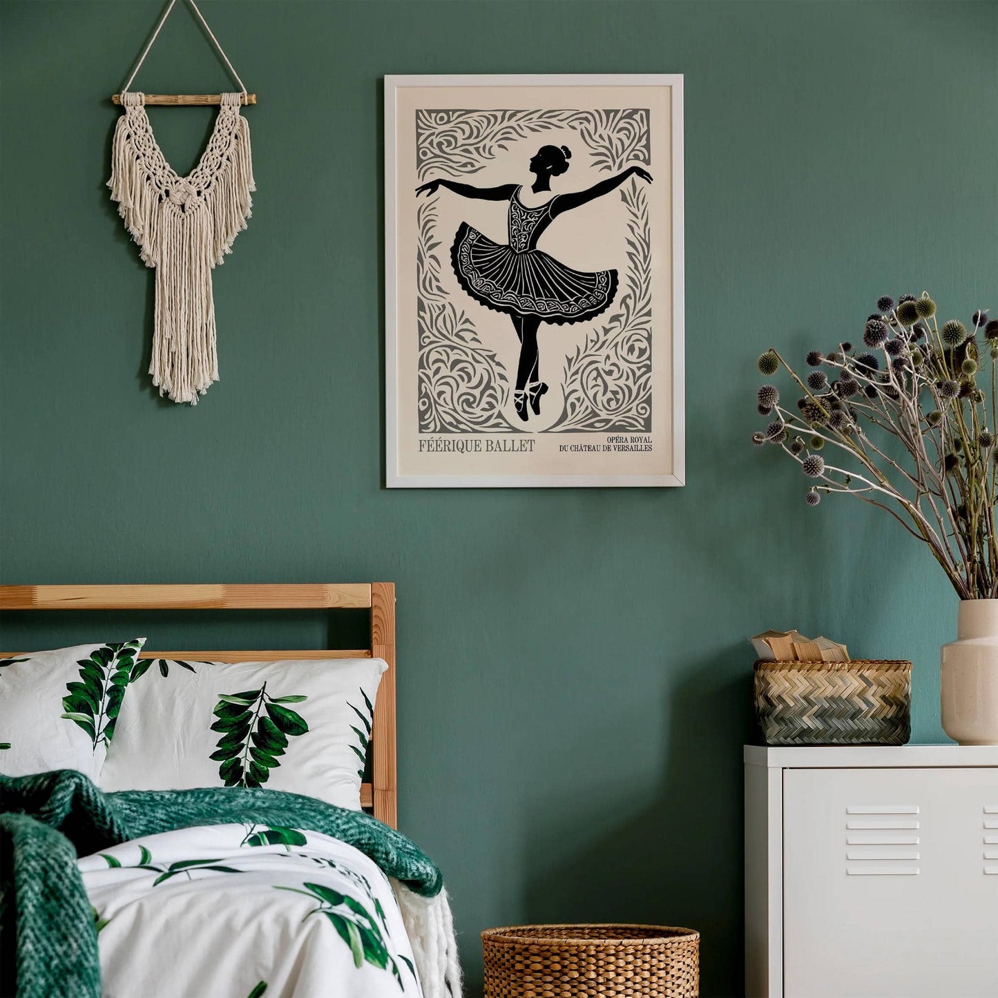Retro French Ballerina Wall Art