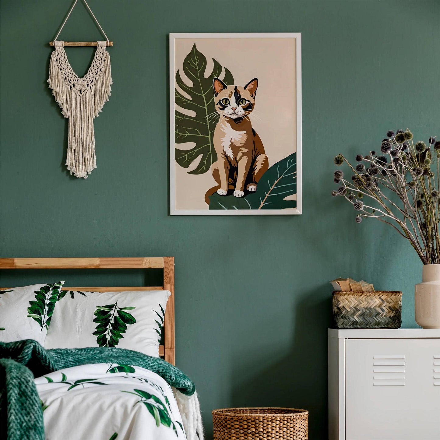 Illustrated Cute Cat Poster - HypeSheriff