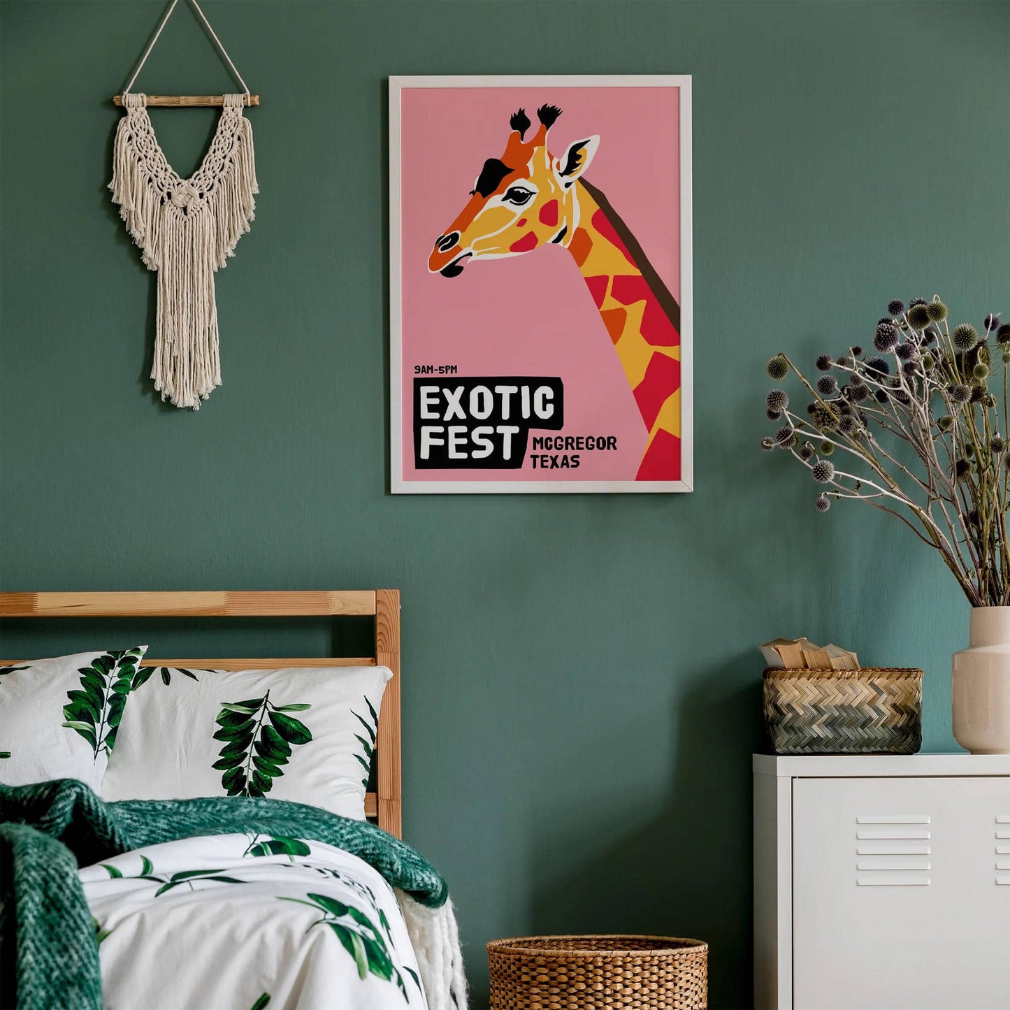 Exotic Fest Texas Safari Pink Poster