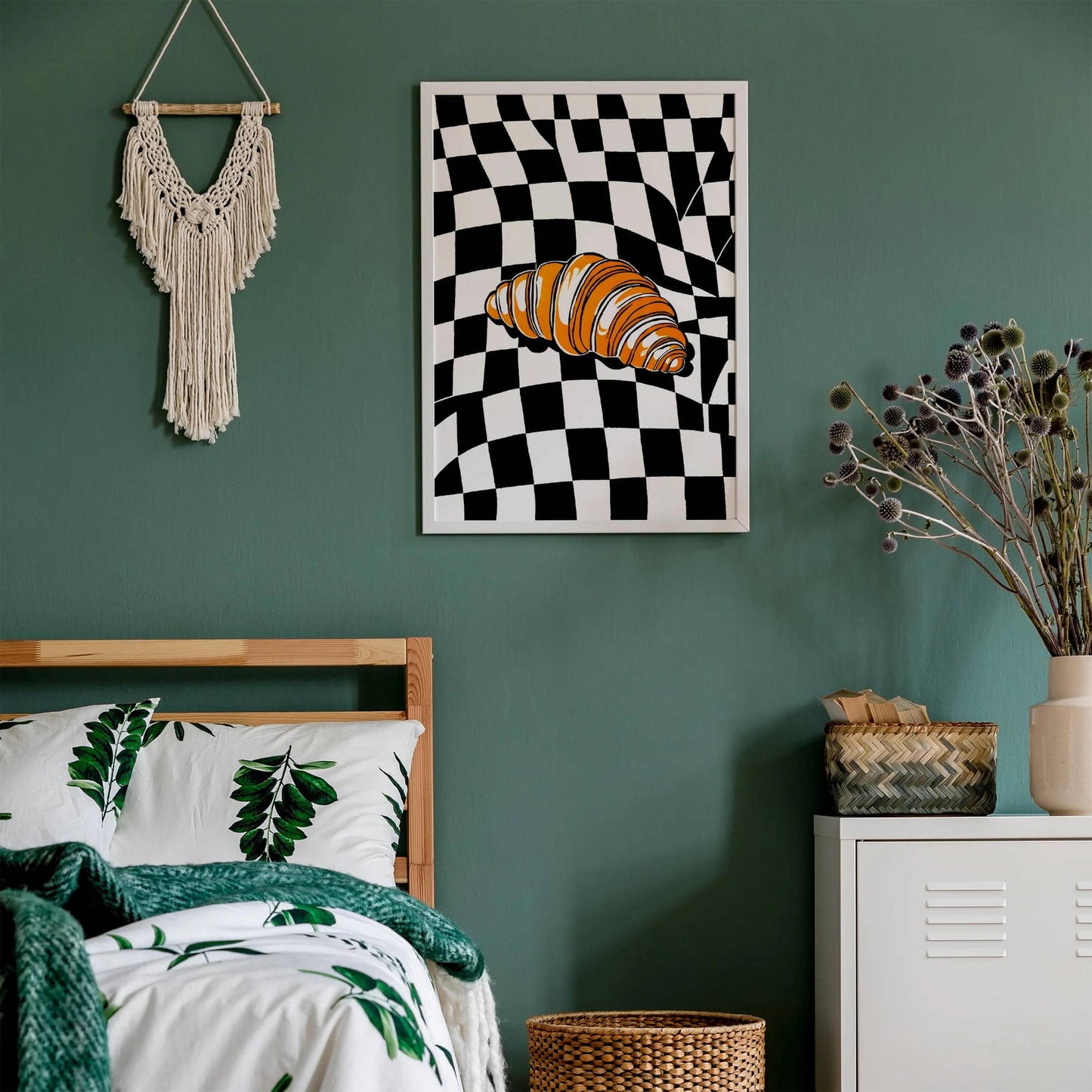 Stylish Croissant Wall Art Print
