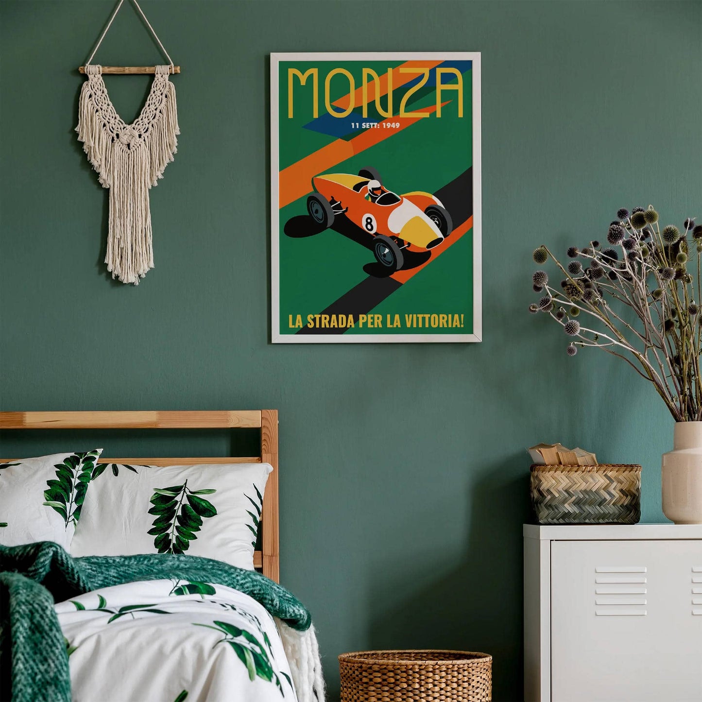 Monza 1949 Vintage Racetrack Poster