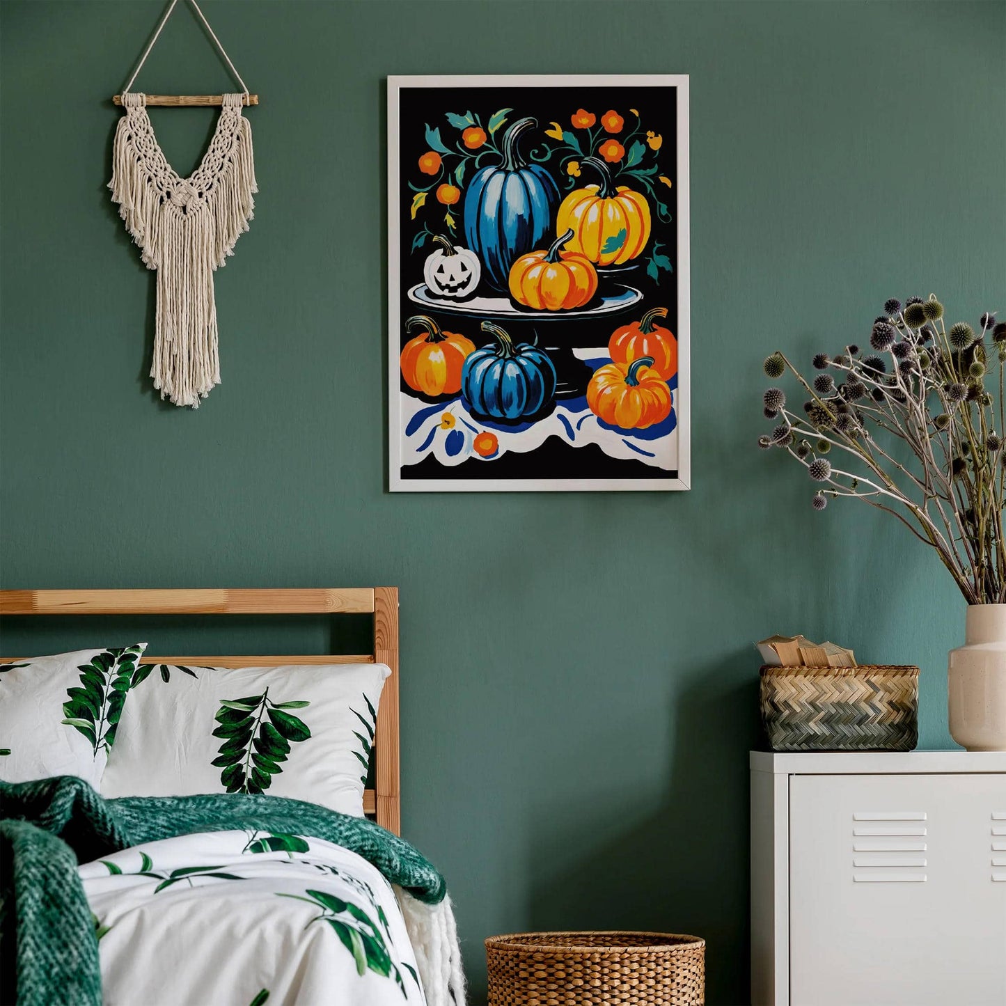 Creepy Spooky Pumpkins Art Print - HypeSheriff