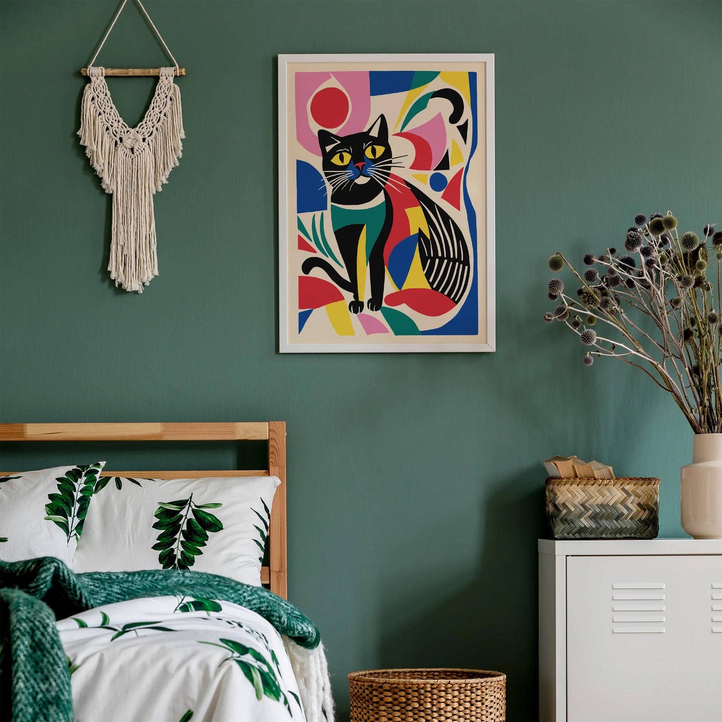 Abstract Cut Outs Cat Poster - HypeSheriff