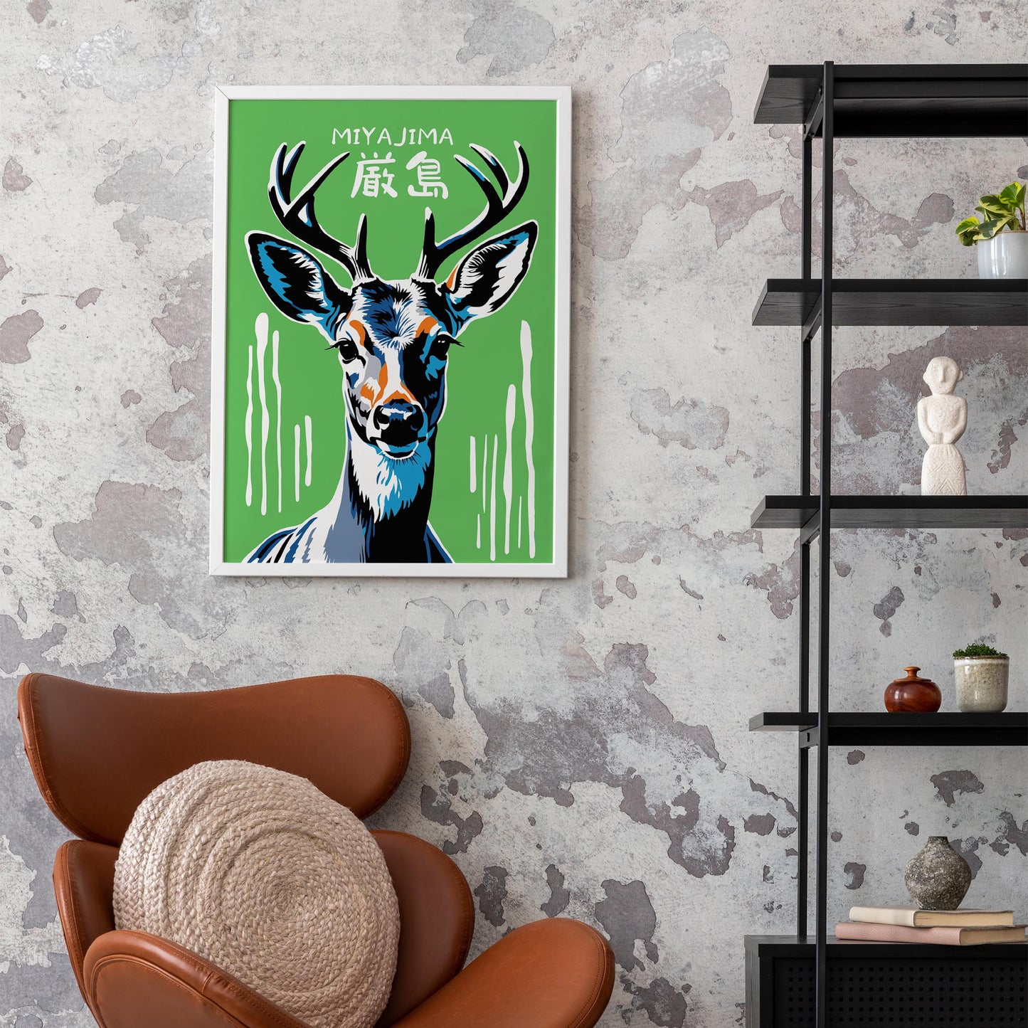 Miyajima Deer Art Print