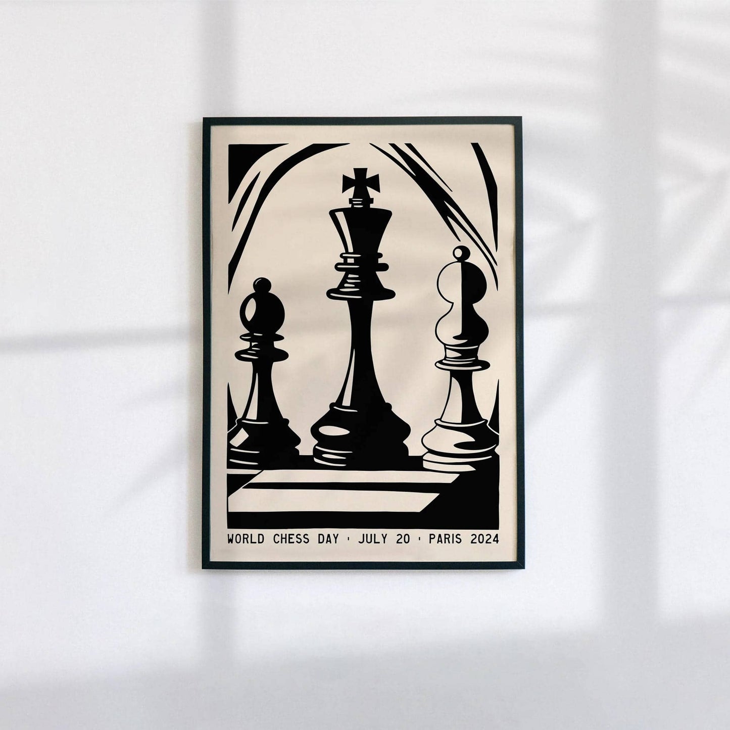 World Chess Day Paris Poster