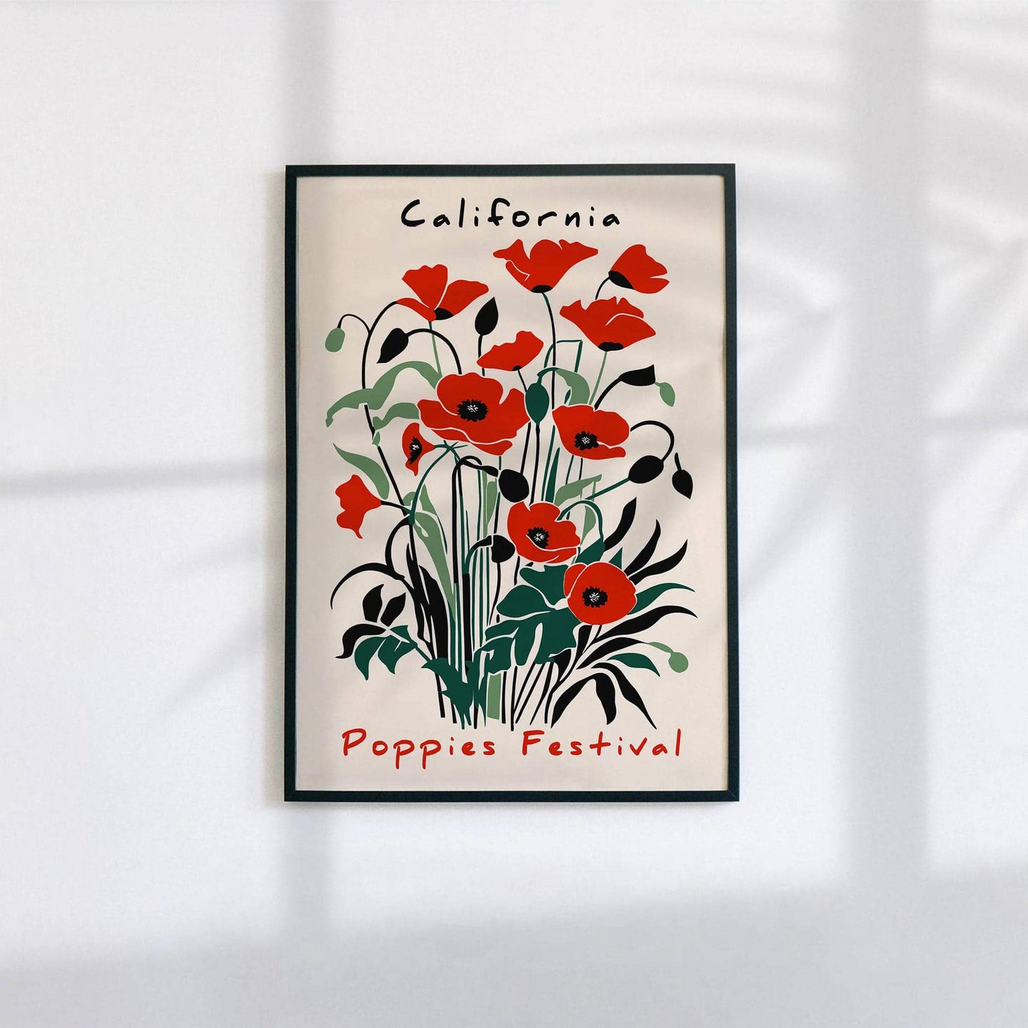 California Poppies Festival Floral Poster - HypeSheriff