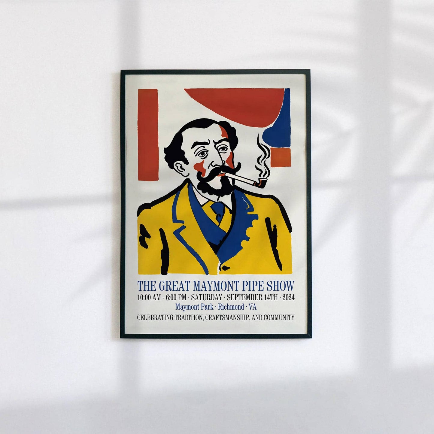 Retro Maymont Pipe Show Poster