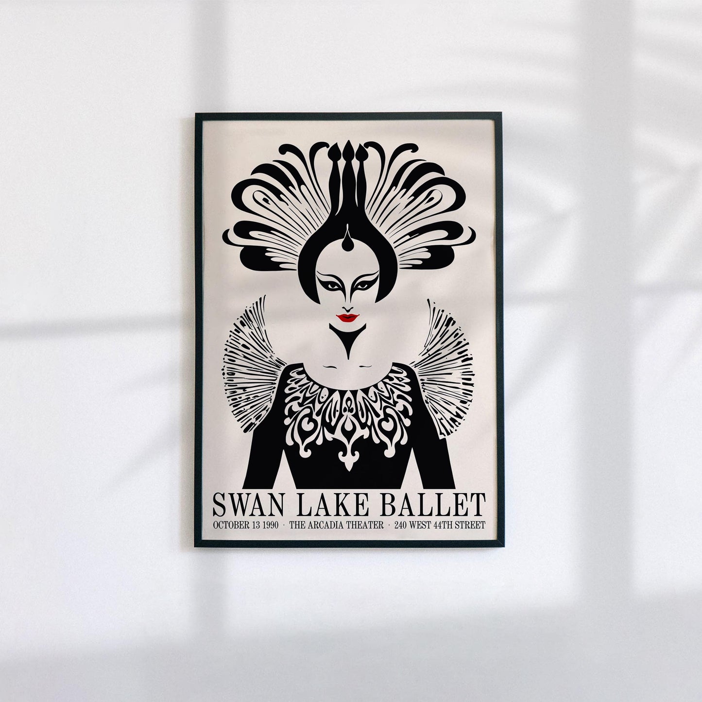 Swan Lake Art Deco Print