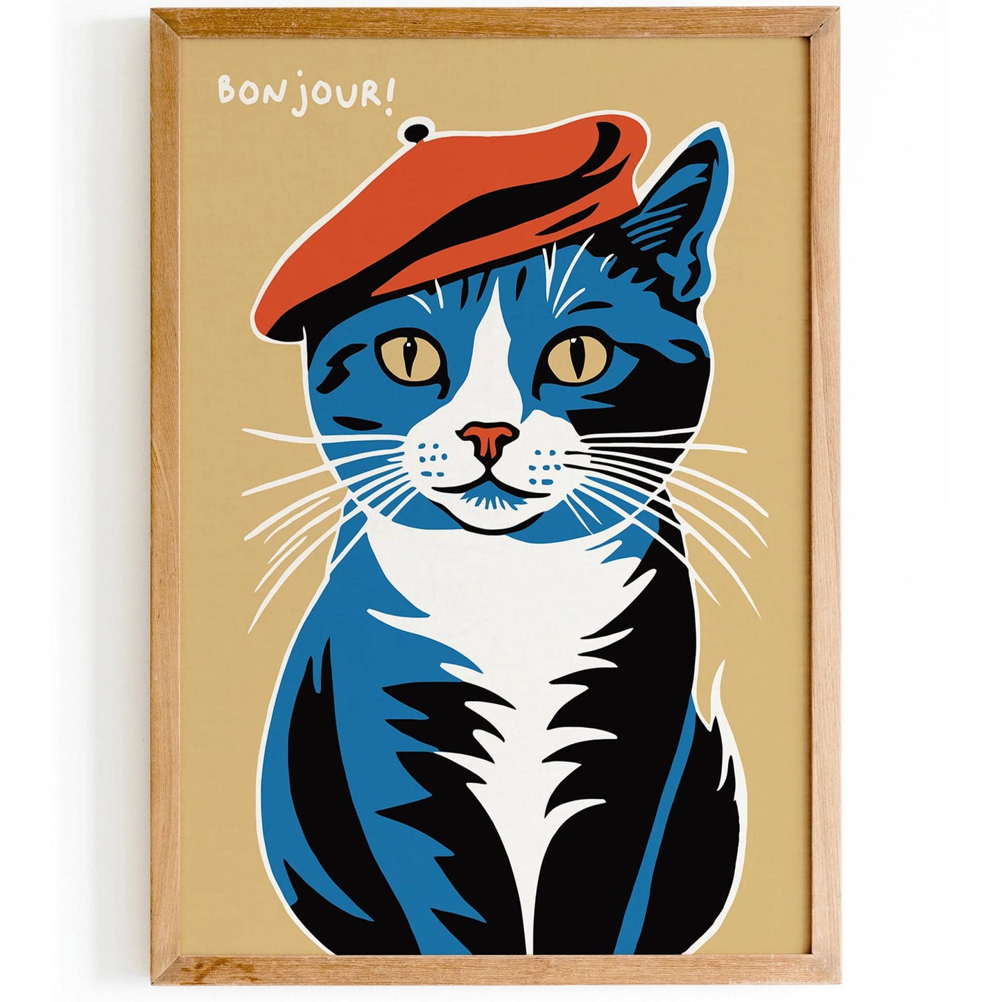 French Kitty Bonjour Poster 2025 - HypeSheriff