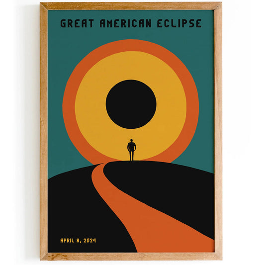 Great American Eclipse Art Print 2024