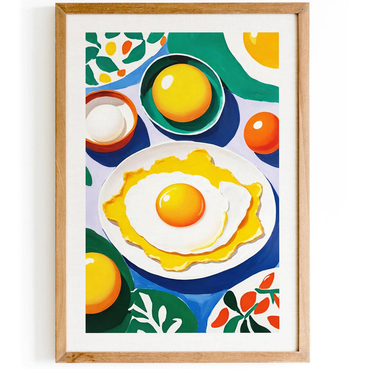 Colorful Breakfast Fried Egg Poster - HypeSheriff