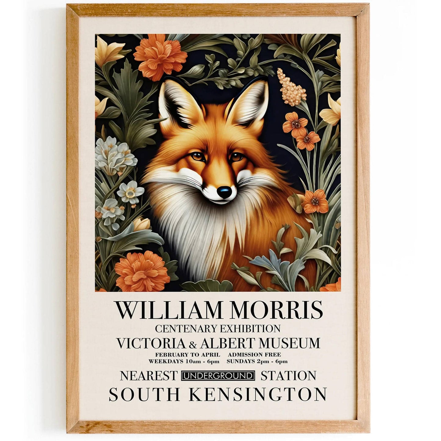 W. Morris Fox Elegant Art Print - HypeSheriff