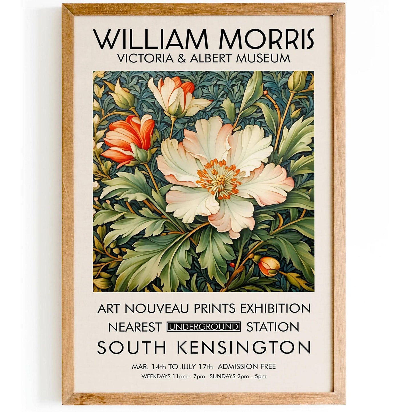 W. Morris English Art Nouveau Wall Art - HypeSheriff