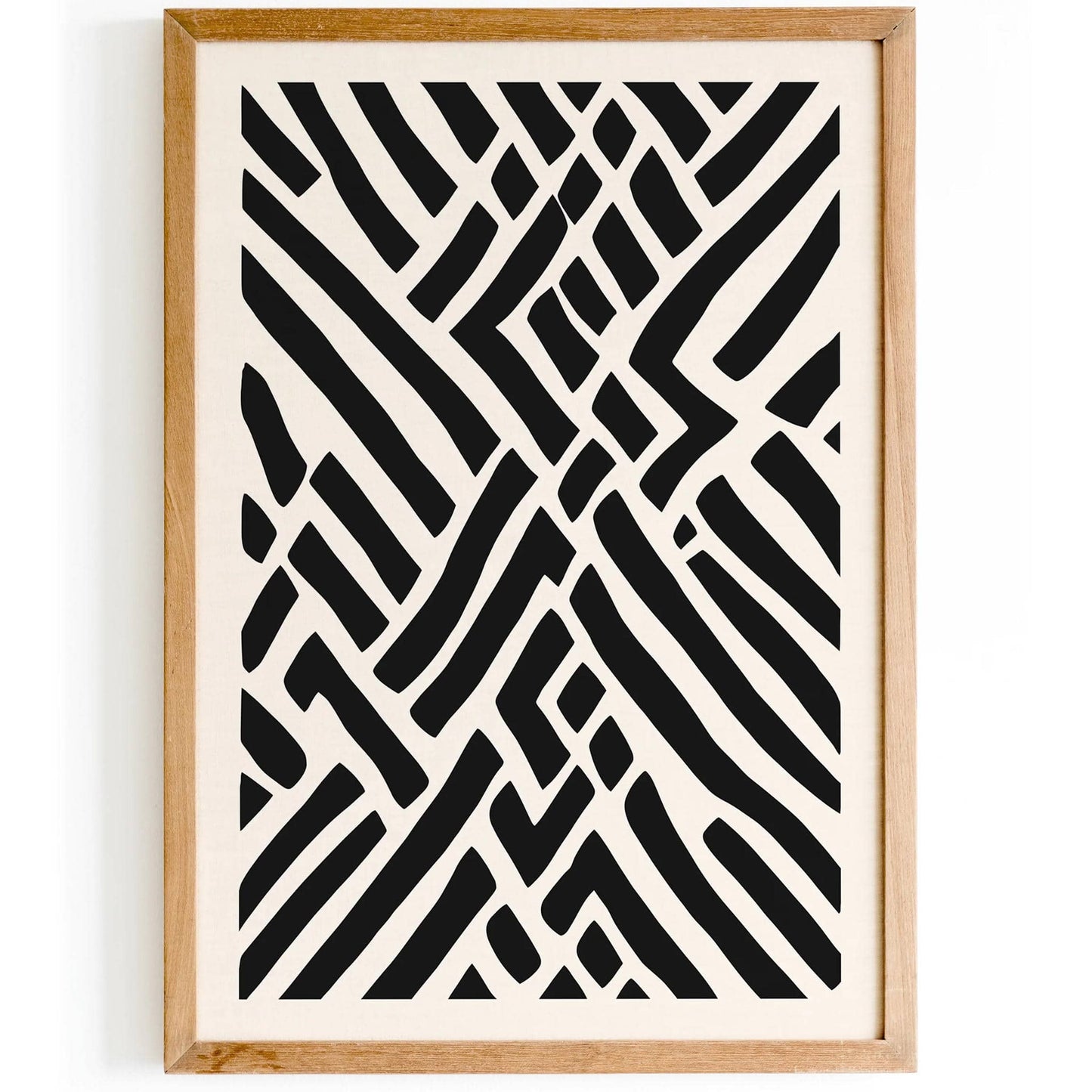 Black and White Modern Print - HypeSheriff