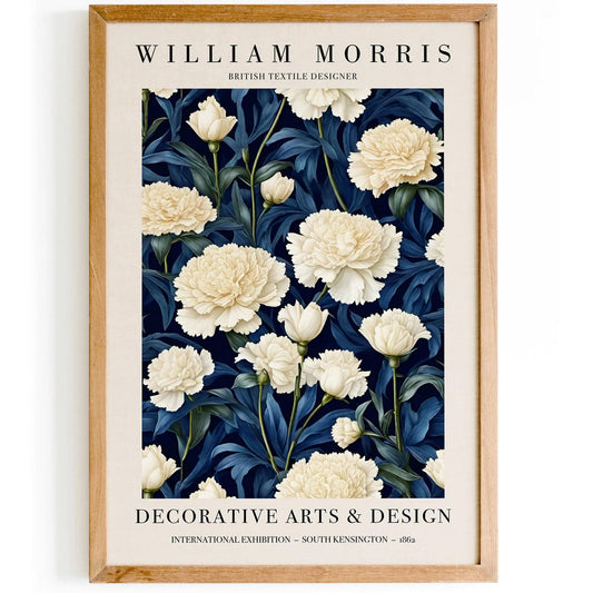 Blue W. Morris Inspired Floral Poster - HypeSheriff