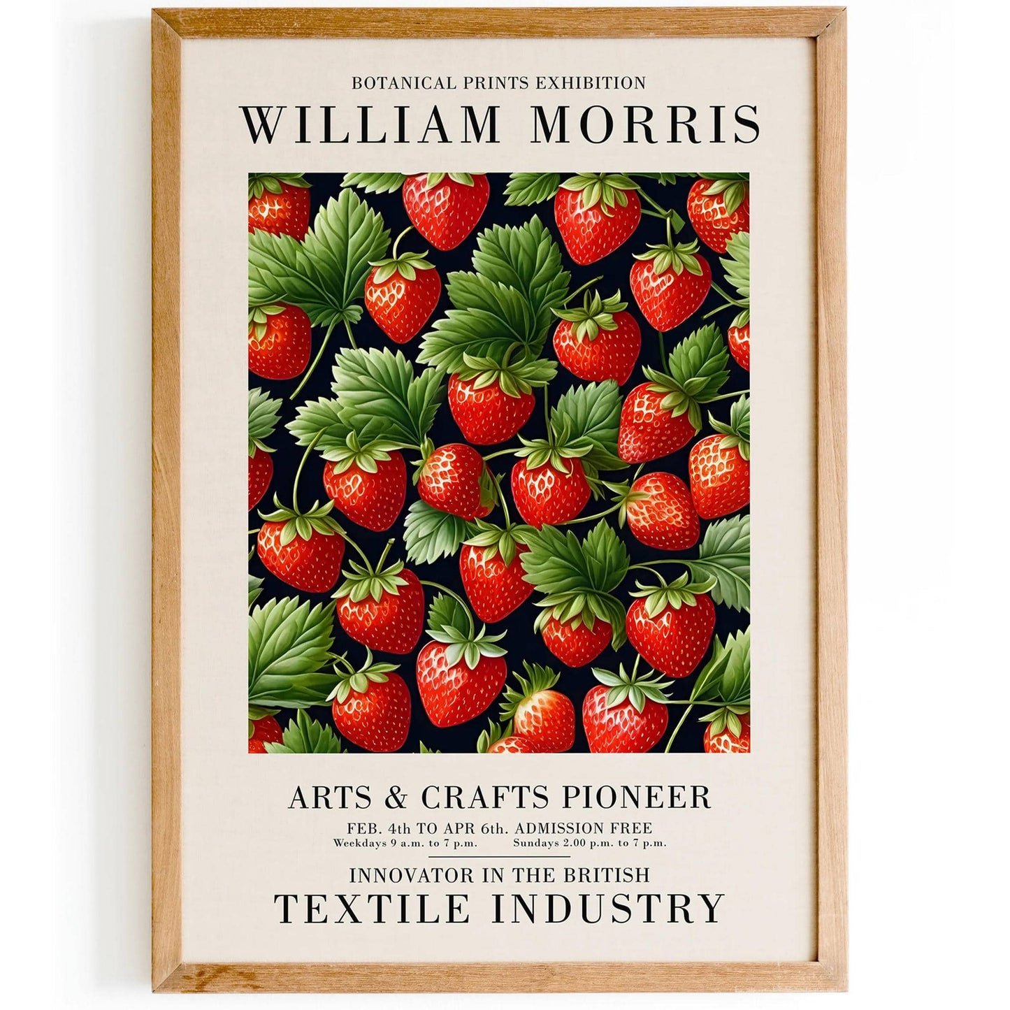 Red Strawberries Kitchen Poster - HypeSheriff