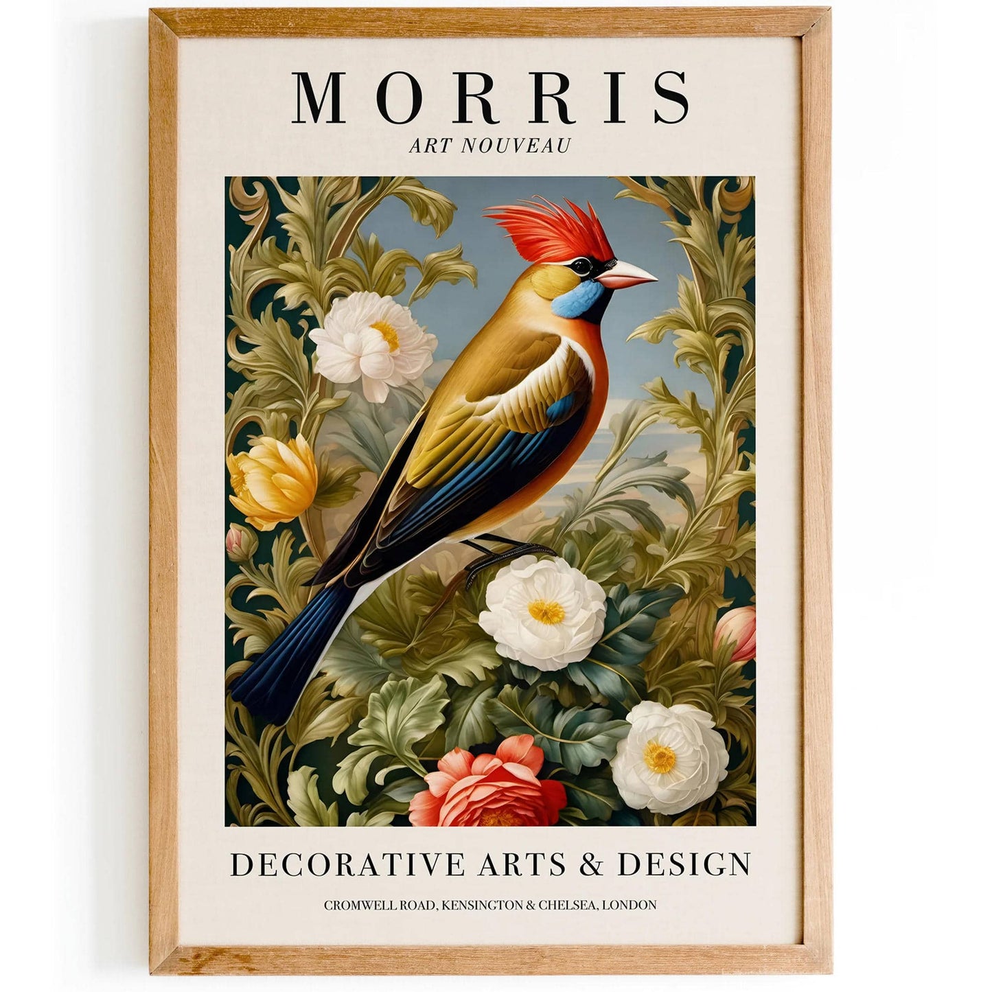 Decorative Arts Morris Bird Art Print - HypeSheriff