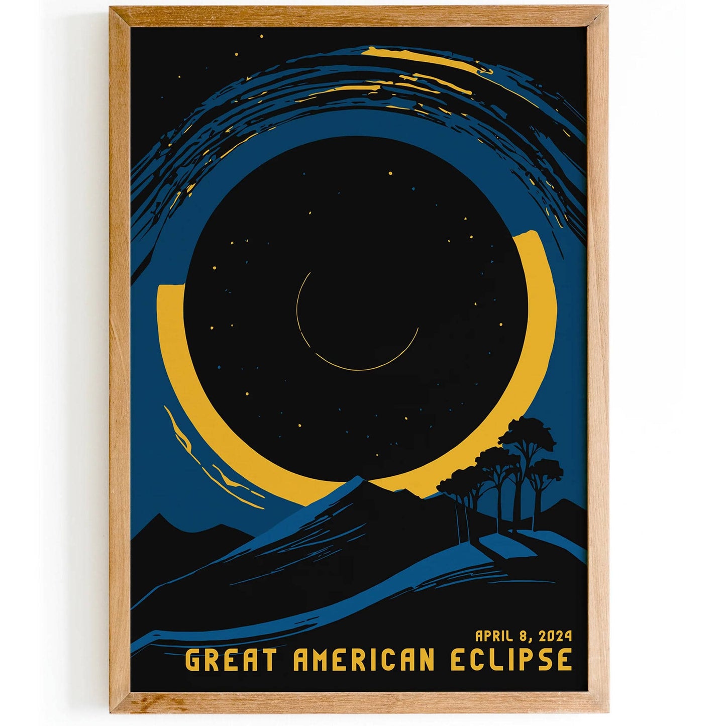 Great American Eclipse Space Poster