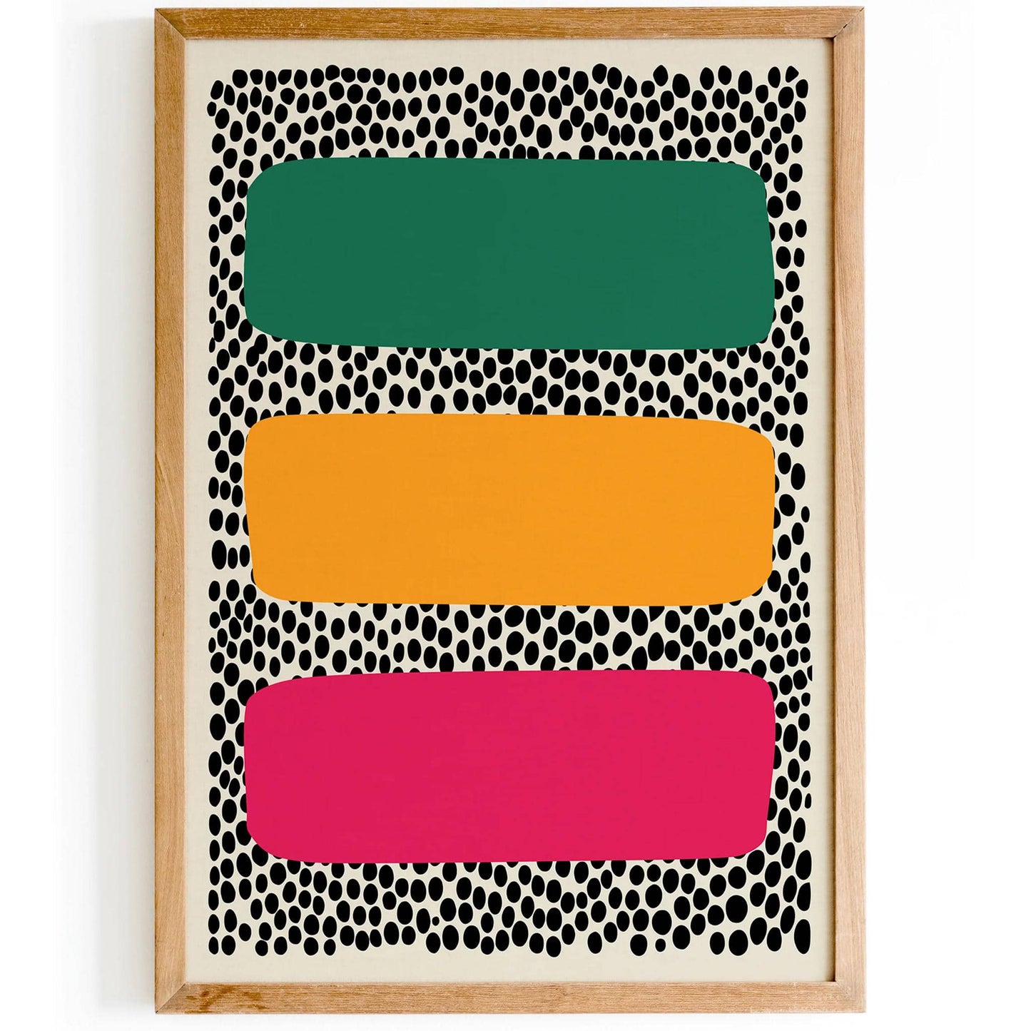 Mid Century Modern Colorful Art Print