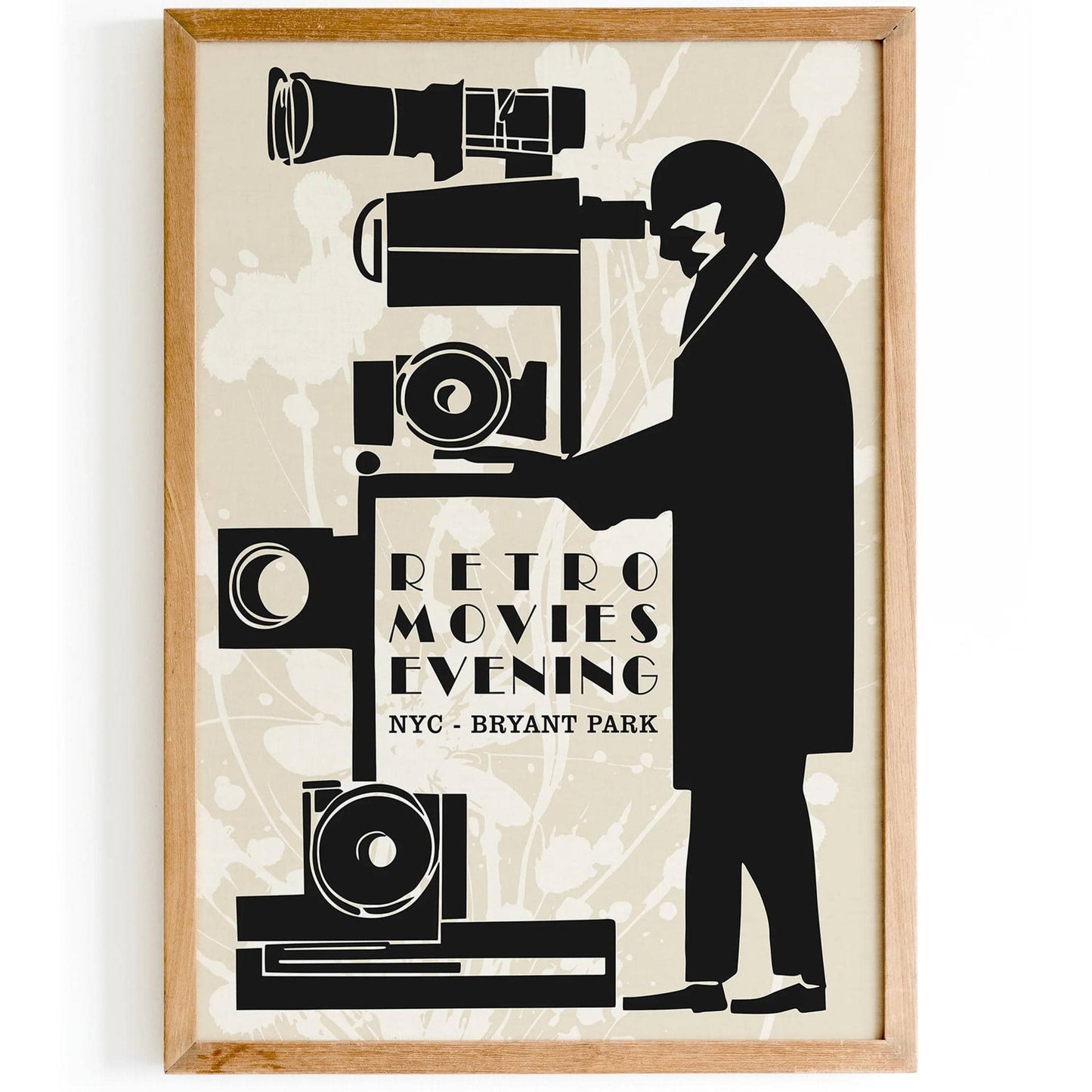 Retro Movies Evening NYC Poster - HypeSheriff