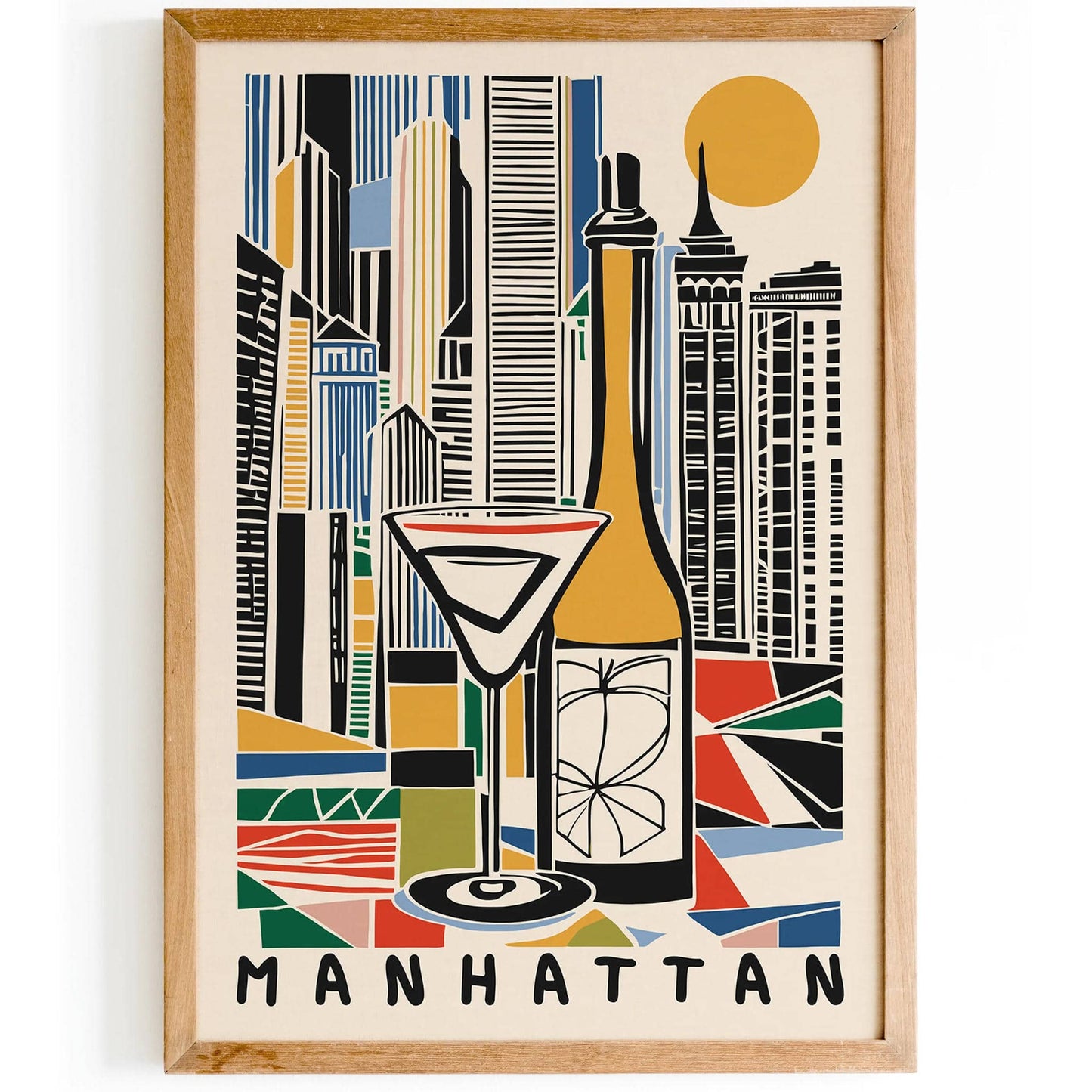 Manhattan Print Bar Wall Decor - HypeSheriff