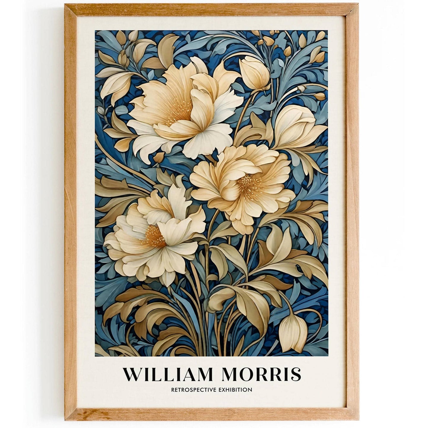 Blue W. Morris Floral Art Print 2025 - HypeSheriff