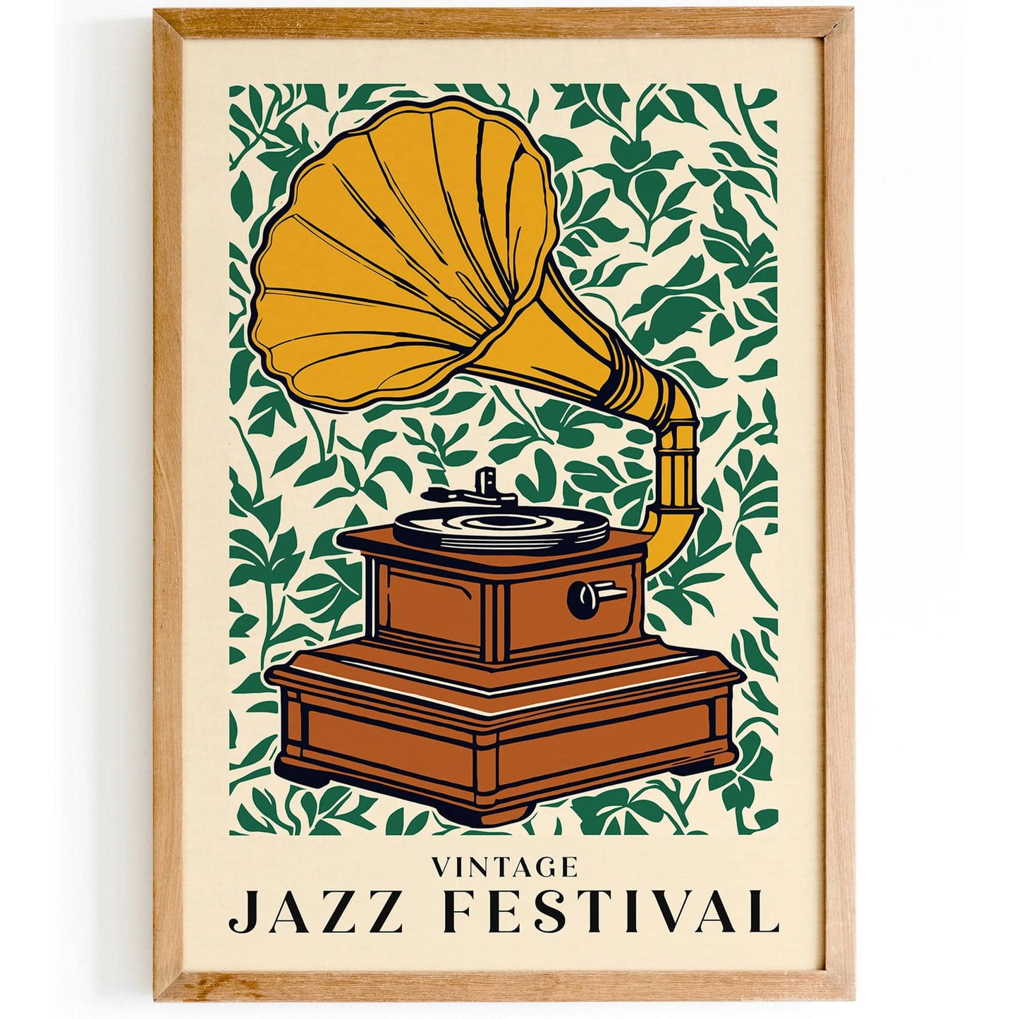 Vintage Jazz Festival Art Print - HypeSheriff