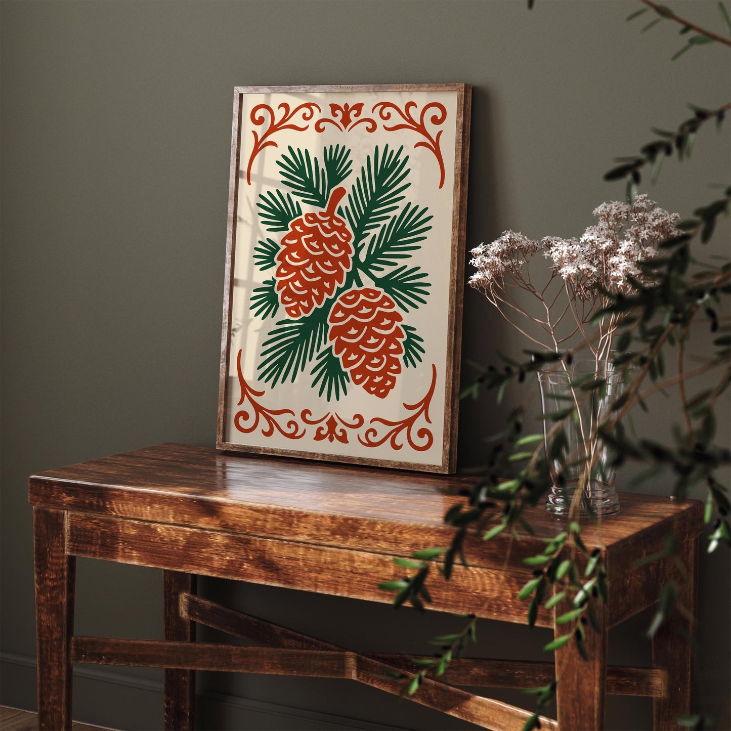 Cone Nature Art Print