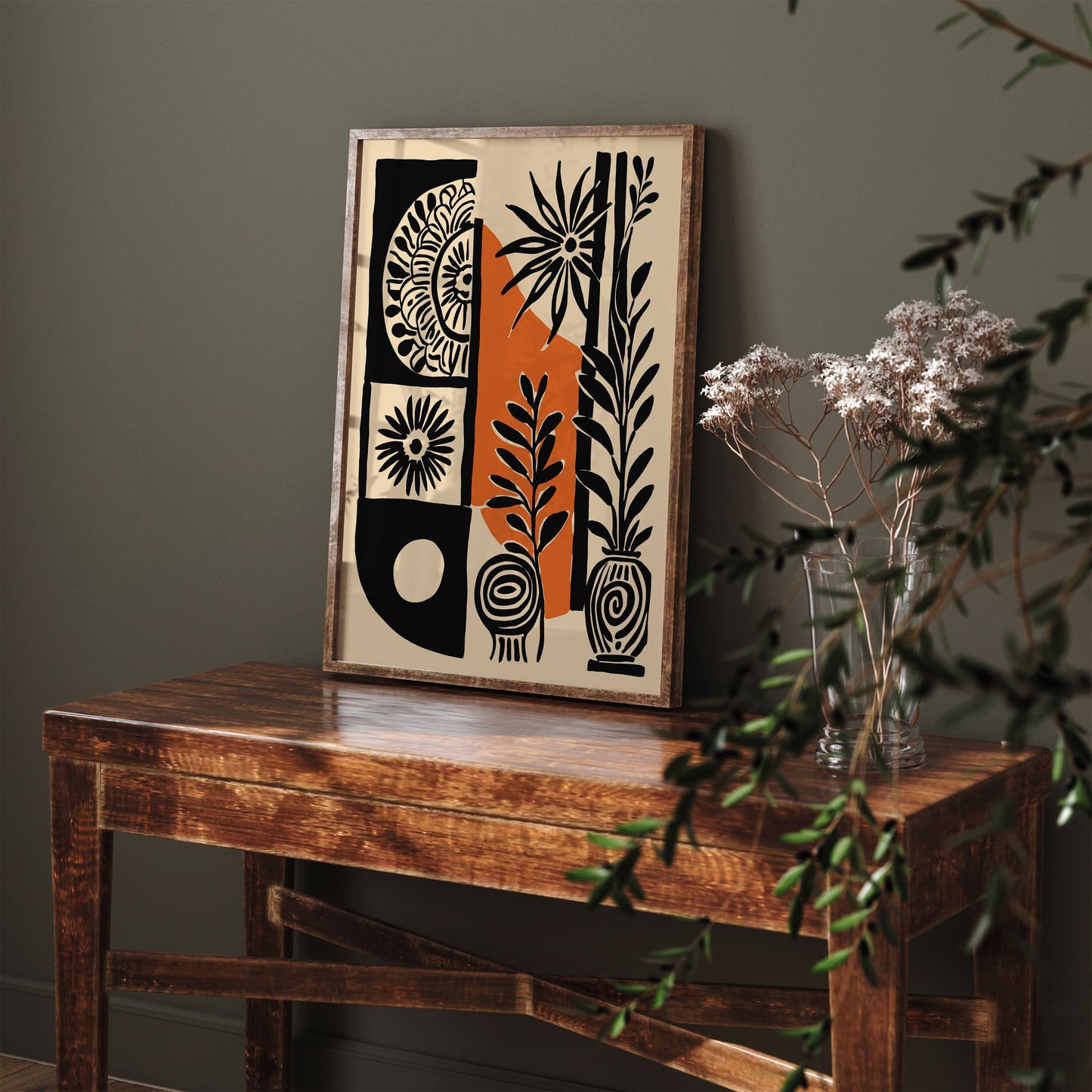 Abstract Folk Etno Art Print