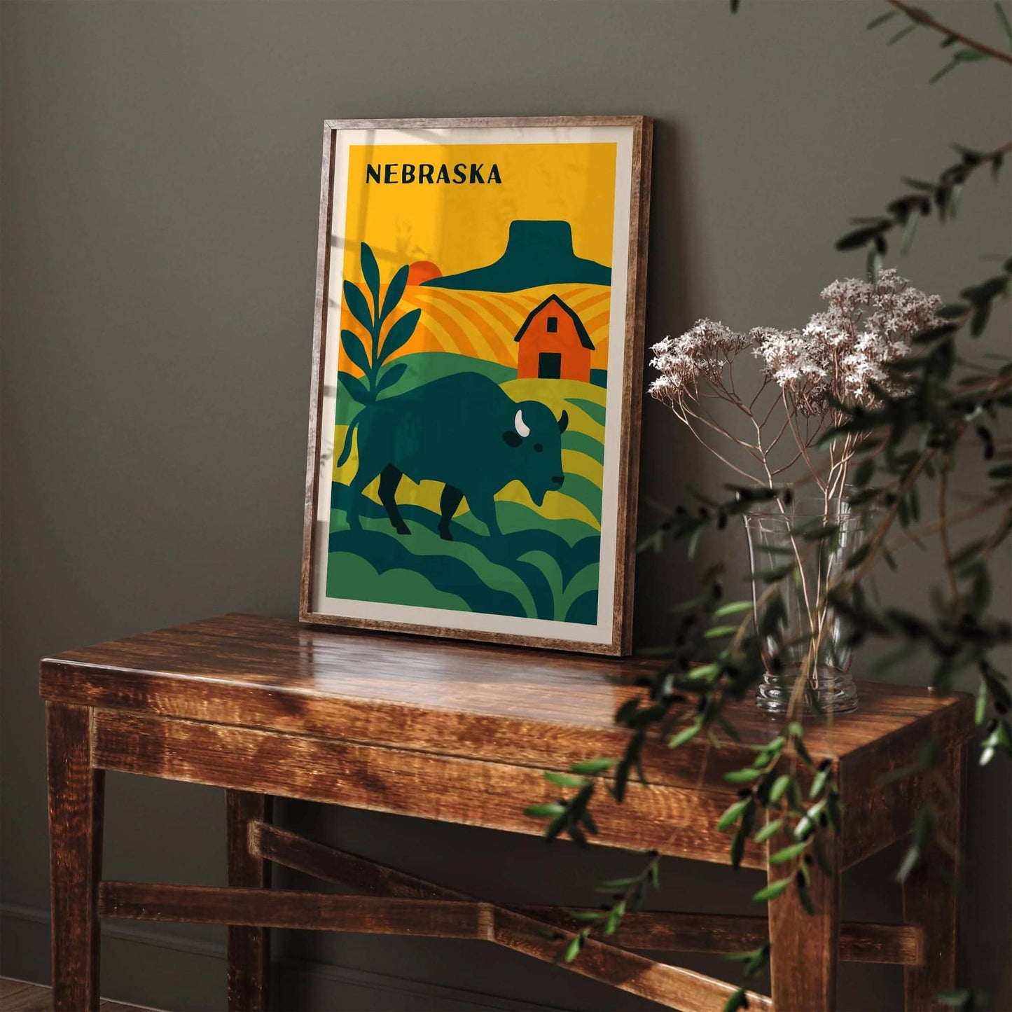 Nebraska State Travel Poster