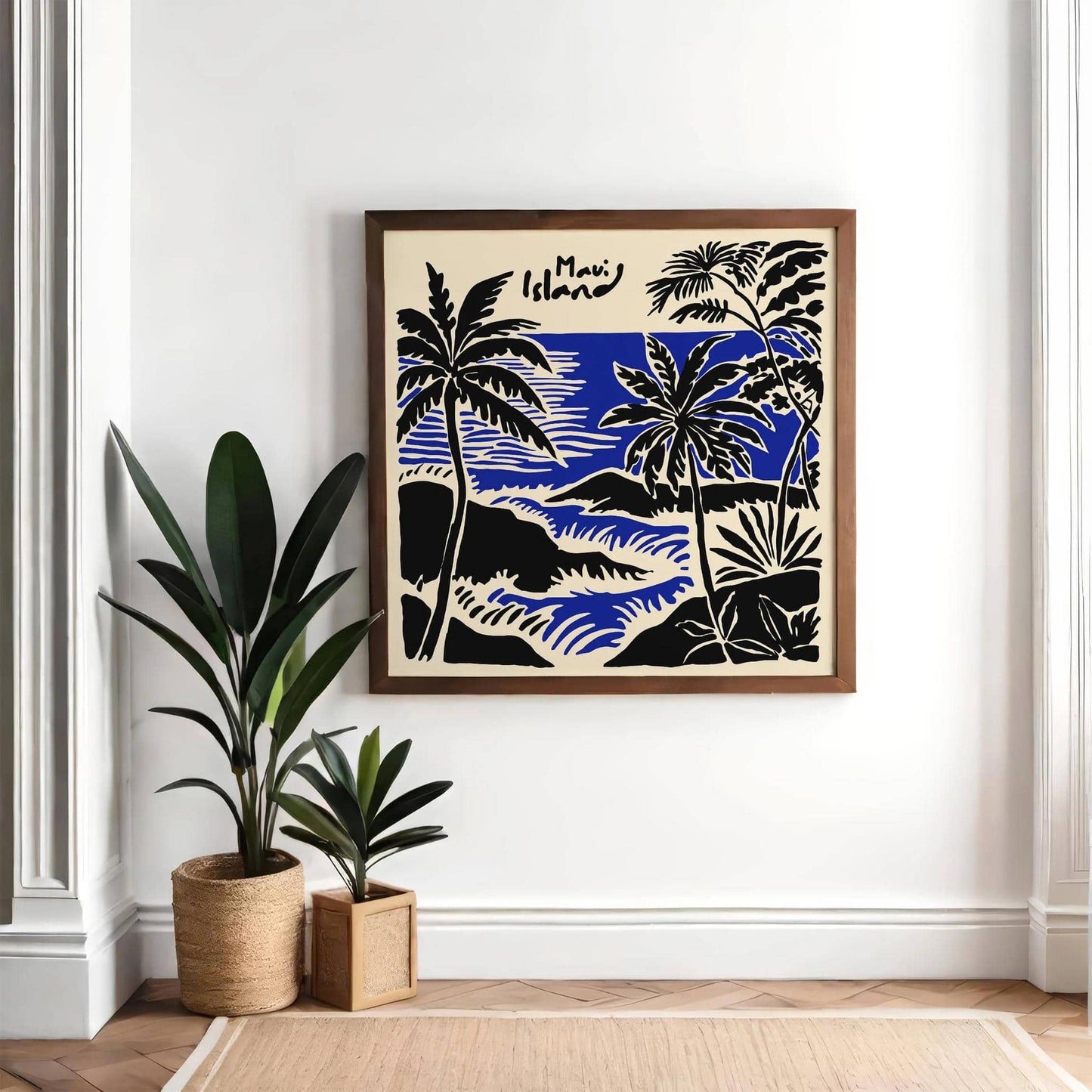 Maui Island Travel Art Print – Square Wall Decor