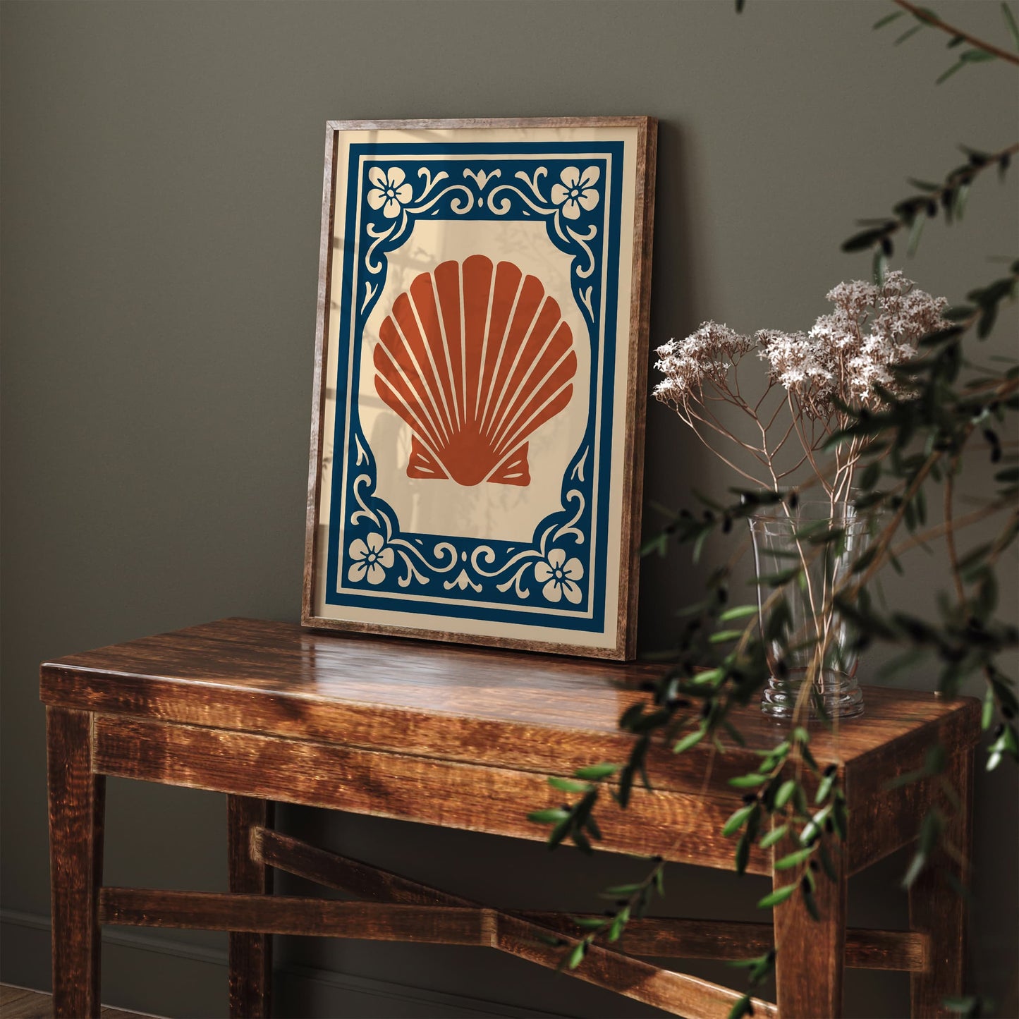 Rococo Seashell Art Print