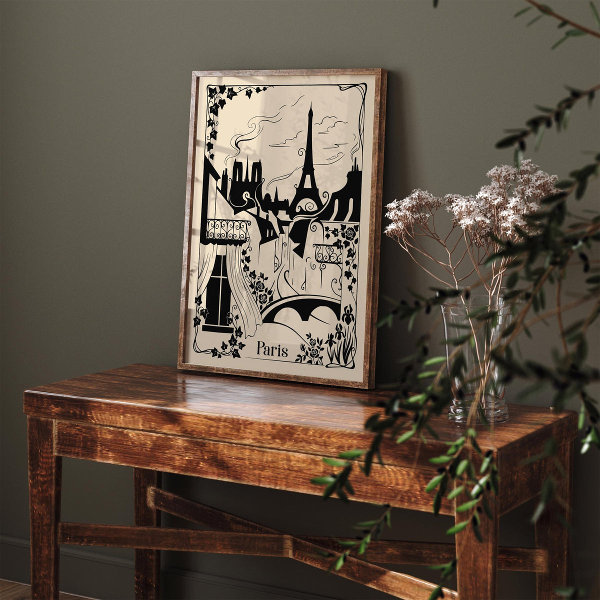 Vintage Paris Sketch Poster
