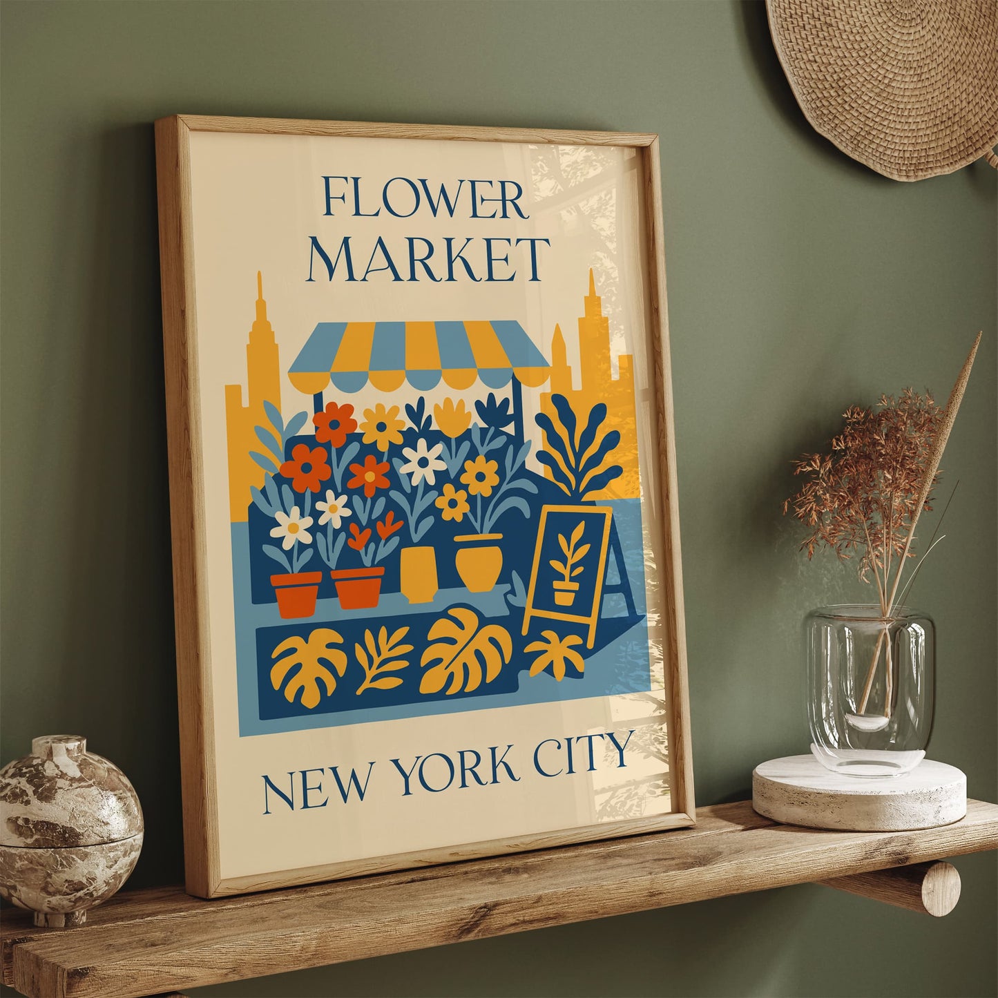 Flower Market New York City Poster