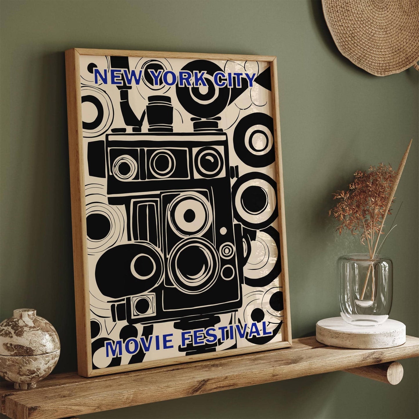 New York City Film Festival Retro Movie Poster