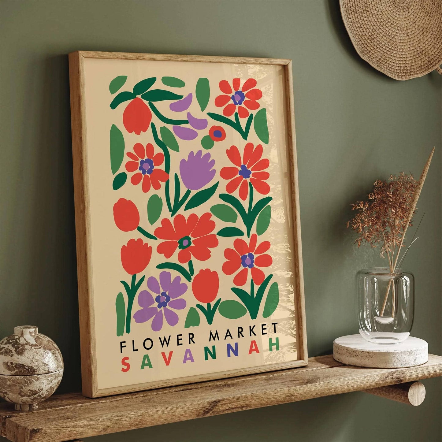 Savannah Flower Market Poster