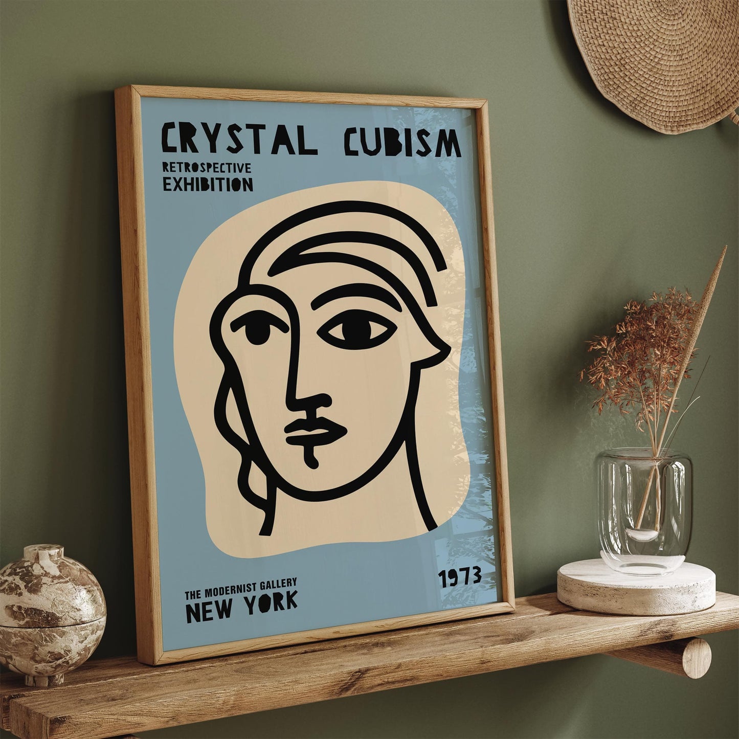 Crystal Cubism Exhibition New York City Poster