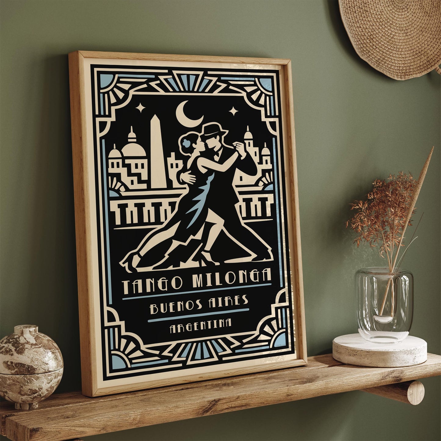 Buenos Aires Tango Poster – Argentina Dance Wall Art