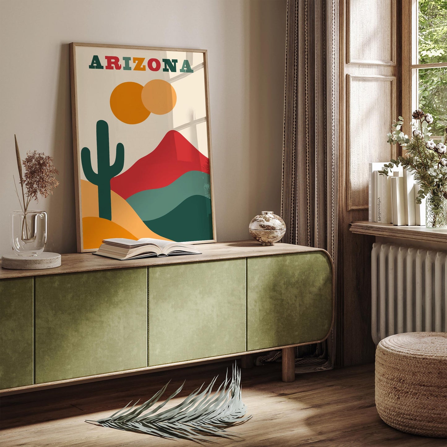 Arizona Travel Poster - Modern Wall Art - Arizona Colorful Gift Idea