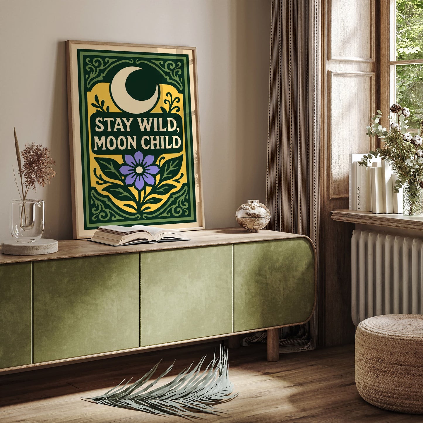Stay Wild Moon Child Quote Poster