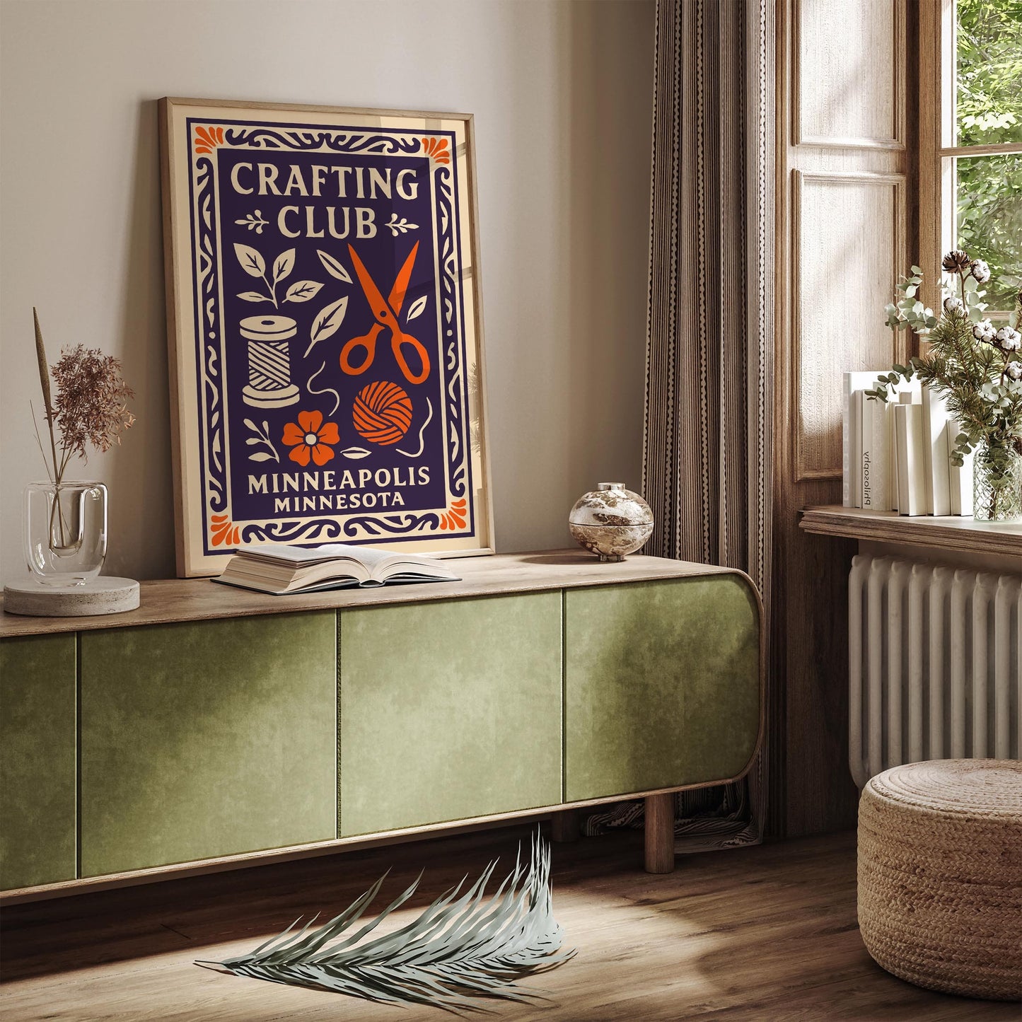 Crafting Club Minneapolis Minnesota Art Print