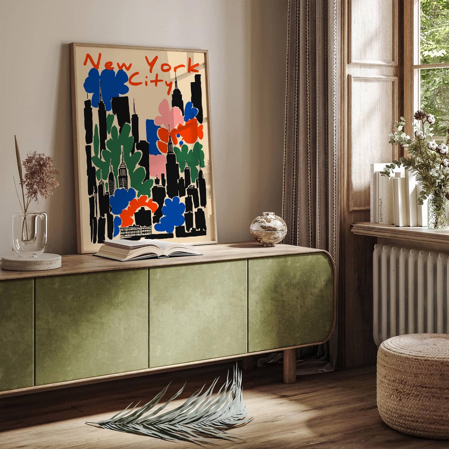 New York City Abstract Modern Poster