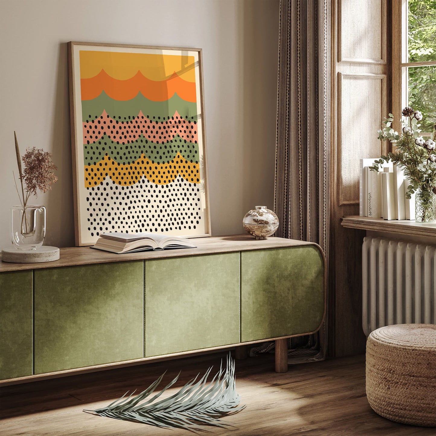 Mid Century Modern Poster - Abstract Retro Wall Art