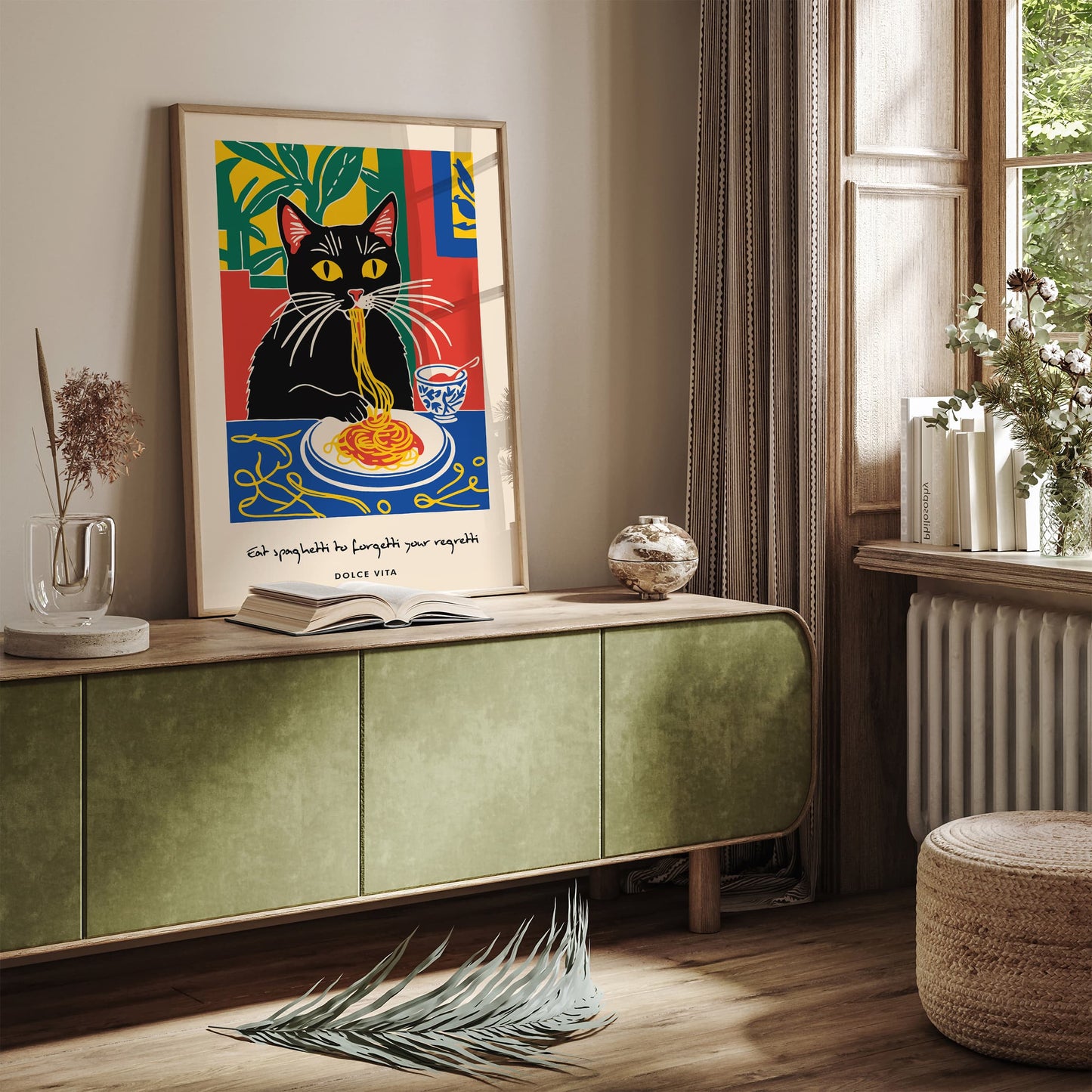 Eat Spaghetti to Forgetti Your Regretti Poster