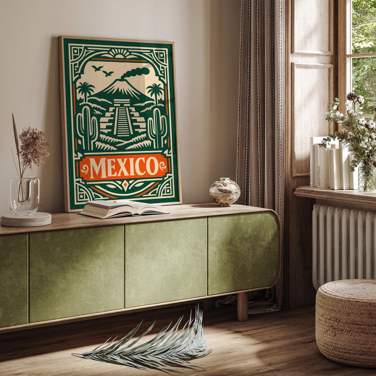 Mexico Travel Poster – Art Deco Wall Art