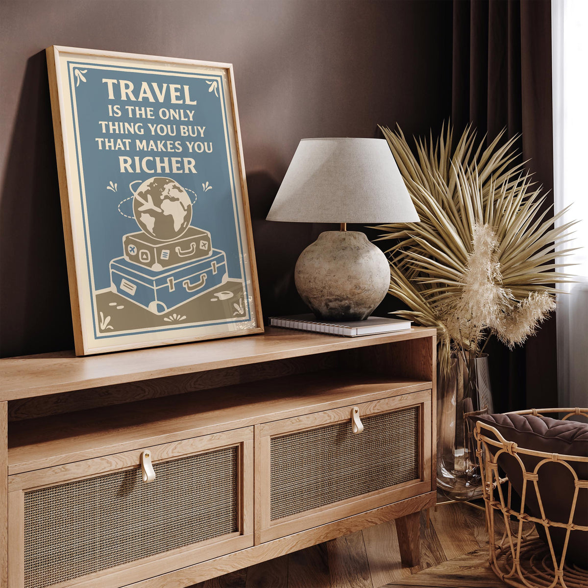Travel Makes You Richer Poster