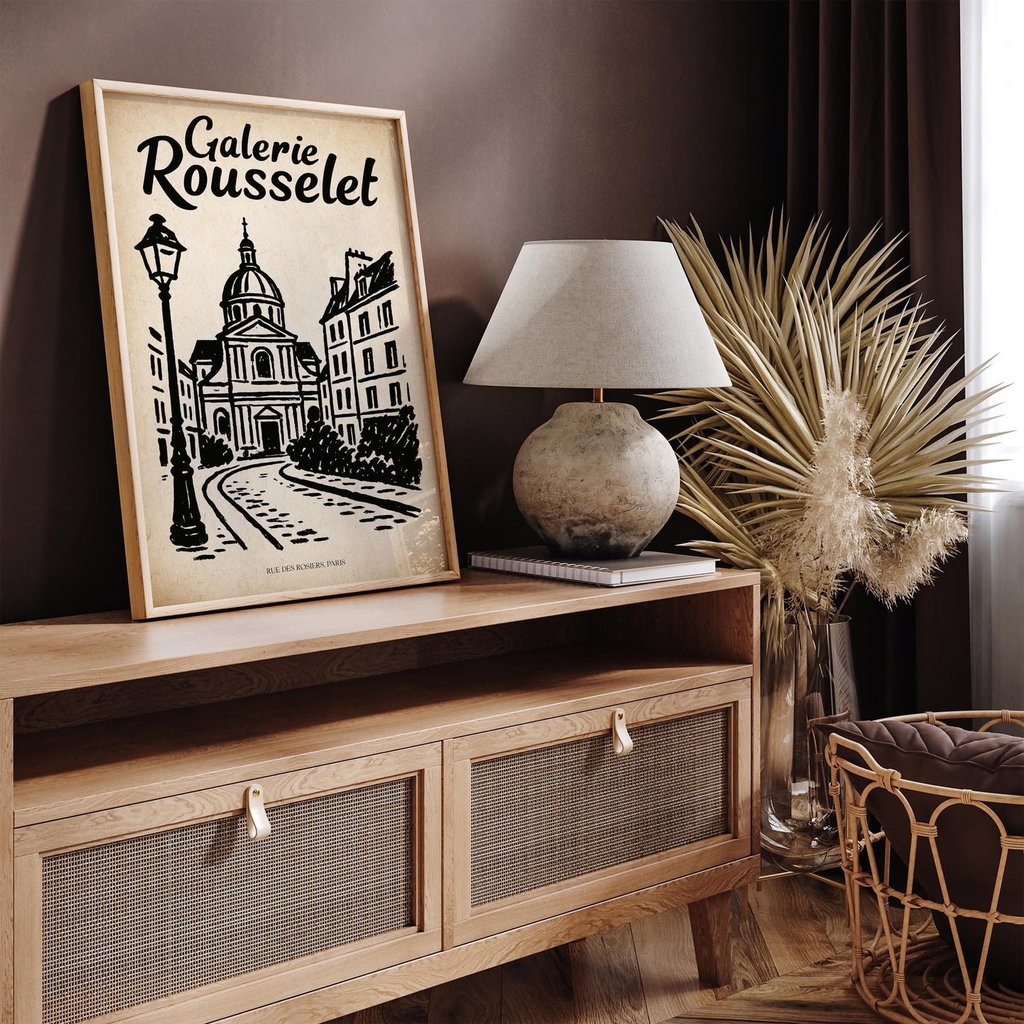 Galerie Rousselet - Rue des Rosiers Paris Art Print