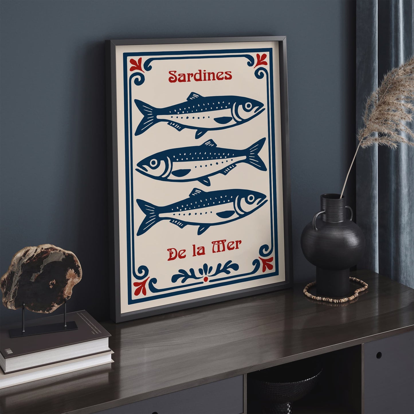 Sardines De la Met Poster - Nautical Art Print