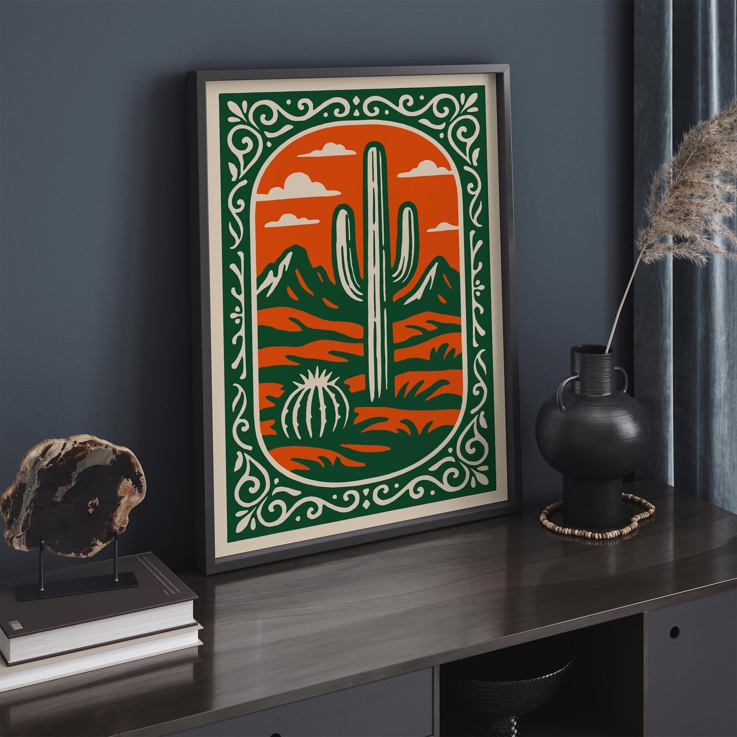 Sonoran Desert Poster - Cacti Plant Wall Art